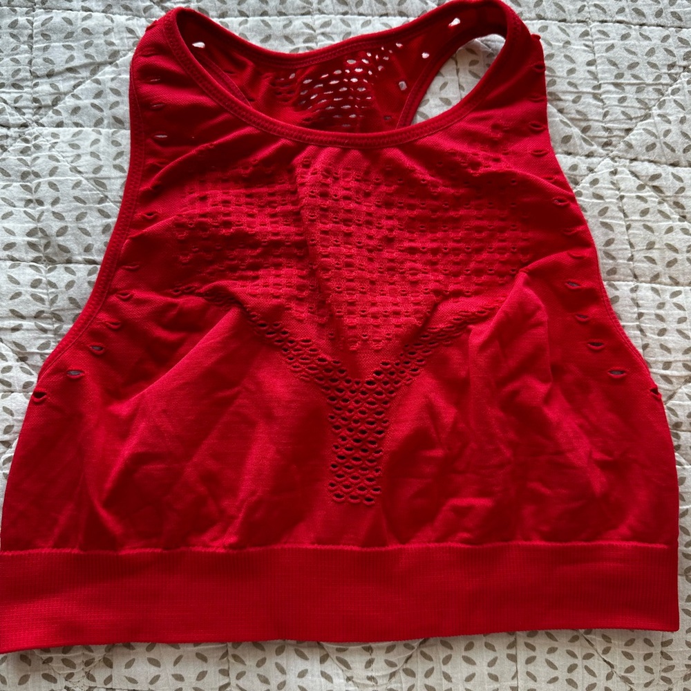 AERIE red sports bra